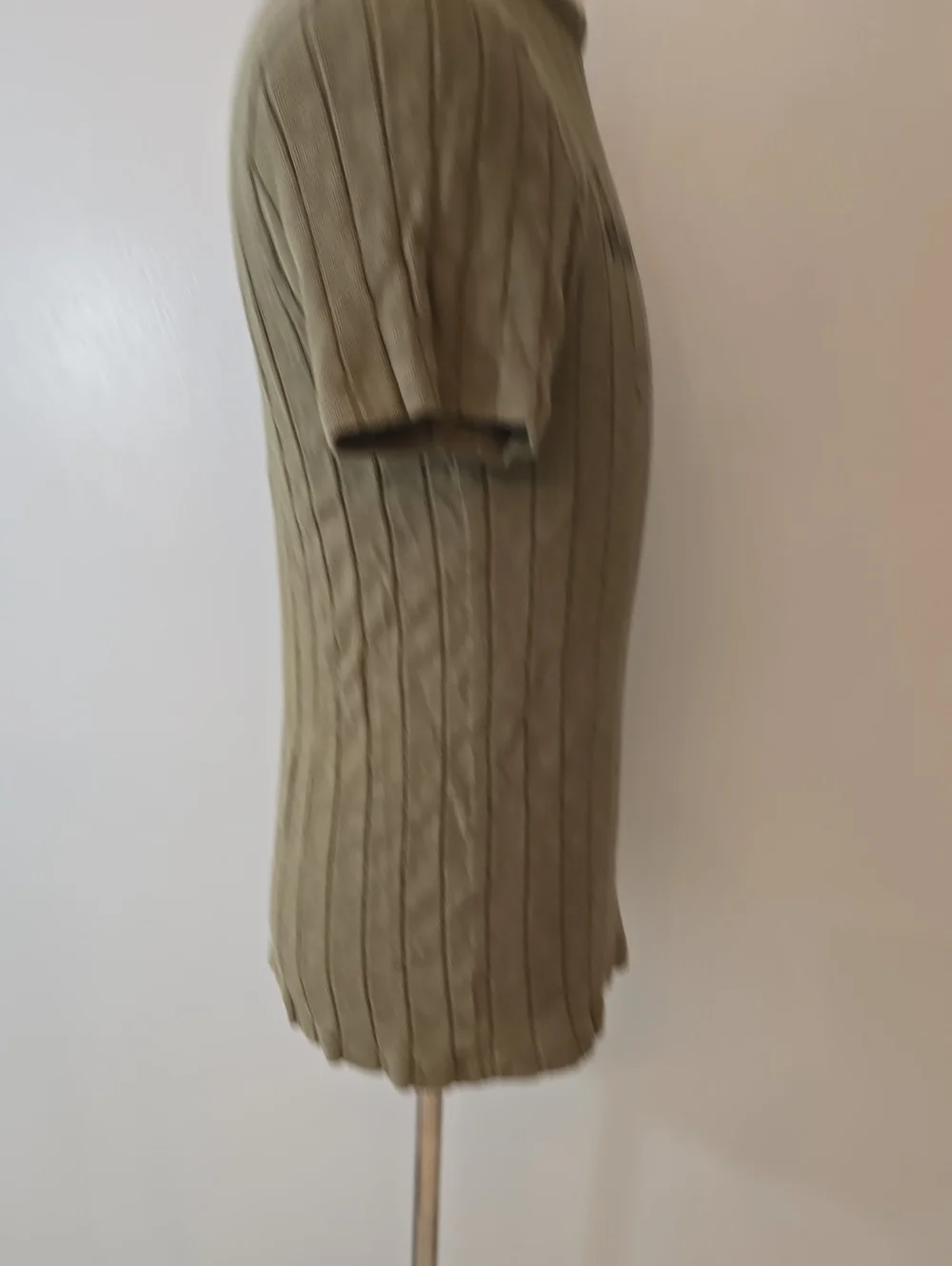 Vintage Polo Ralph Lauren Ribbed Military Stencil T-Shirt Olive Green Large